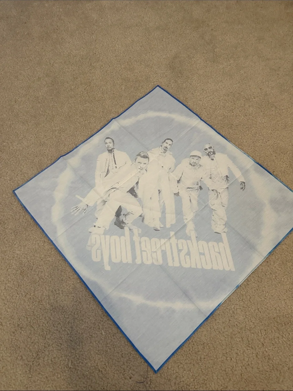 Backstreet Boys Blue Tie-Dye Bandana NEW Summer 2026 Merch
